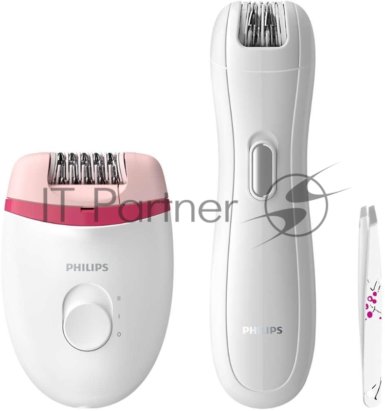 Эпилятор Philips BRP506/00/ Эпилятор, питание от сети, металлическая система эпиляции, моющаяся головка, щеточка для чистки, чехол для хранения, в комплекте эпилятор для деликатных зон и пинцет