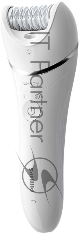 Эпилятор Philips Эпилятор Philips/ 2 скорости, широкая головка, Wet&Dry, беспроводной, opti light, 2 аксессуара