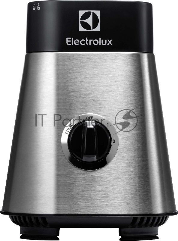 Блендер настольный Electrolux ESB2900, мощность 400 Вт, съемный нож из нерж. стали с 4мя лезвиями, колба из Tritan 0,6 л. с крышкой, 2 бутылки емкостью по 300 мл с крышкой с ручкой, измельчитель, кофемолка. цвет нержавеющая сталь/черный