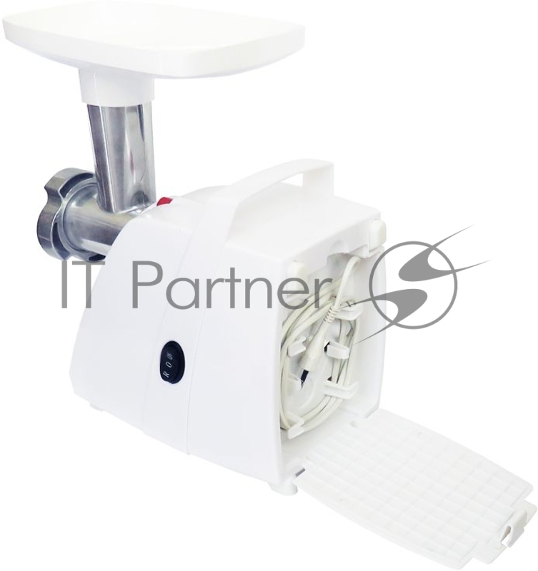 Мясорубка Аксион М 33.01, 1500 Вт, произ. 100 кг/час, решетки: 5 мм, 7 мм, овал. отвер., нож, откл. от прегрева, шнур 1,5м, ручка для переноски