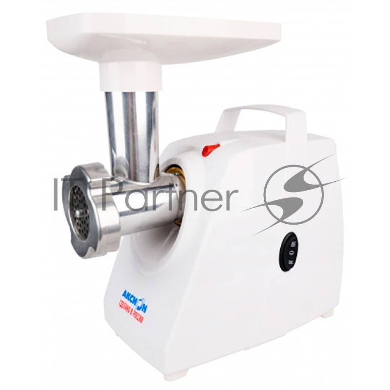Мясорубка Аксион М 33.01, 1500 Вт, произ. 100 кг/час, решетки: 5 мм, 7 мм, овал. отвер., нож, откл. от прегрева, шнур 1,5м, ручка для переноски