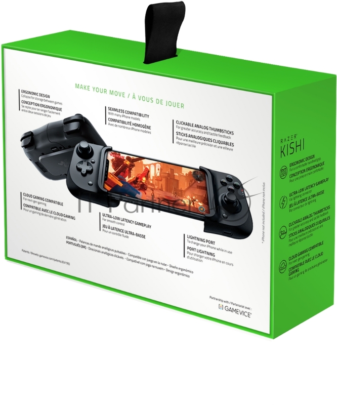 Игровой контроллер Razer Kishi for iOS Mobile Gaming Controller Razer Kishi for iOS Mobile Gaming Controller