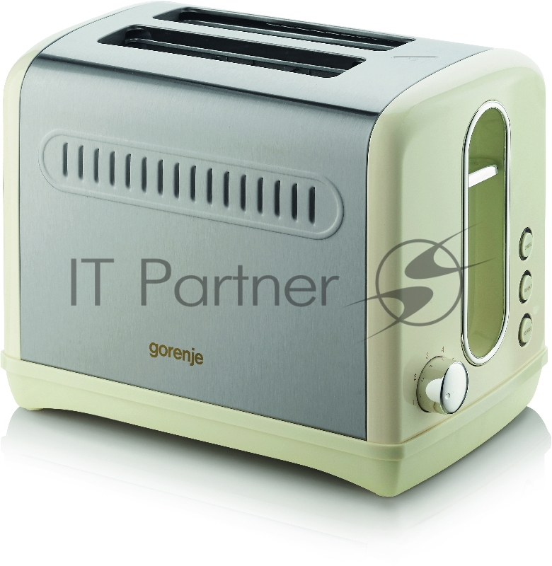 Тостер Gorenje T1100CLI 860Вт бежевый/серебристый