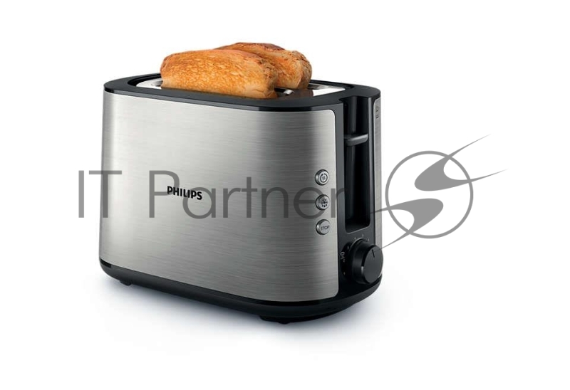 Тостер Philips HD2650/90 / 950Вт, 2 отделения для тостов, 8 режимов приготовления, функции разморозки и подогрева, съемный поддон для крошек, аксессуар для подогрева булочек и круассанов,материал метал и пластик