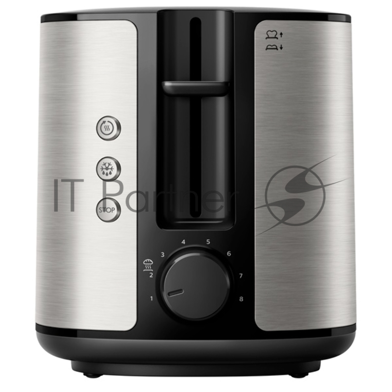 Тостер Philips HD2650/90 / 950Вт, 2 отделения для тостов, 8 режимов приготовления, функции разморозки и подогрева, съемный поддон для крошек, аксессуар для подогрева булочек и круассанов,материал метал и пластик