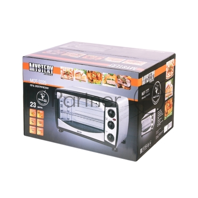 Электрическая печь Mystery MOT-3325 (черный, 1500 Вт. 23 л. механическое управление)