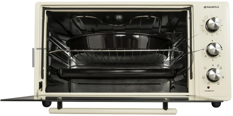 Мини-печь MAUNFELD Мини-печь MAUNFELD/ ширина 60 см, механическое управление, 45 л,конвекция, бежевый