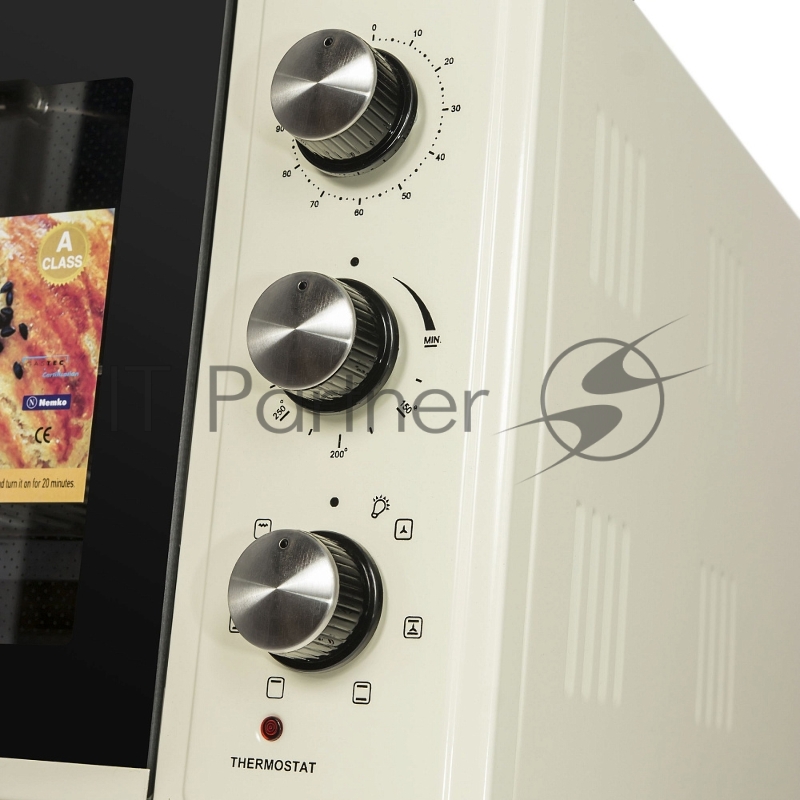 Мини-печь MAUNFELD Мини-печь MAUNFELD/ ширина 60 см, механическое управление, 45 л,конвекция, бежевый