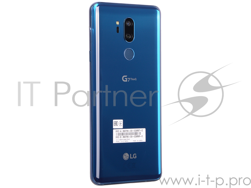 Смартфон LG G710E G7 64Gb 4Gb синий моноблок 3G 4G 2Sim 6.1 1440x3120 Android 8.0 16Mpix 802.11abgn