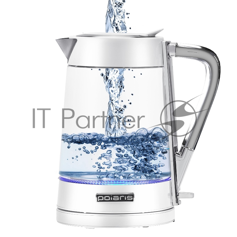 Электрический чайник POLARIS PWK 1715 CGL Water Way Pro, Белый