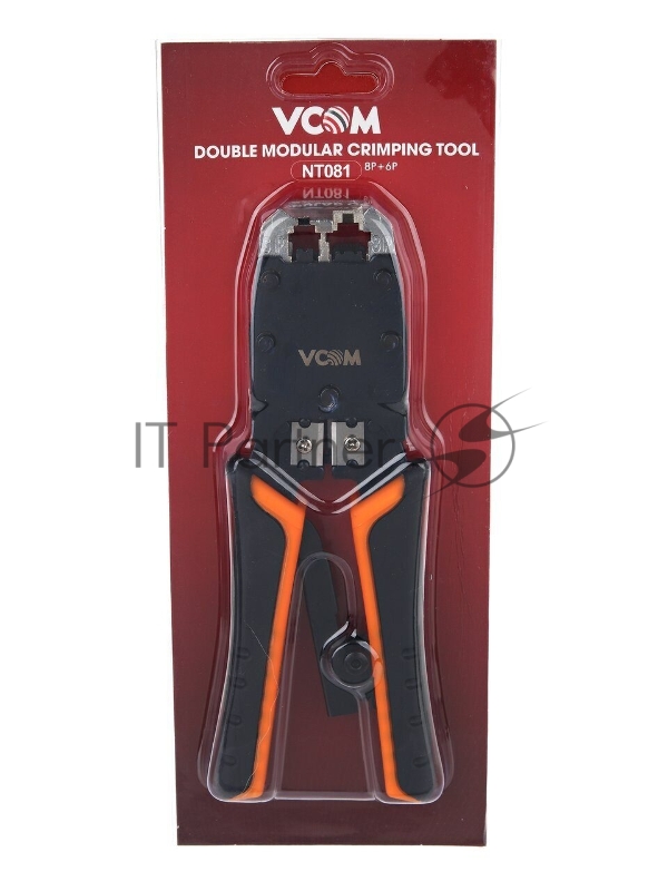VCOM NT081 Клещи обжимные (кримпер), для разъемов 8p8c, с фиксатором