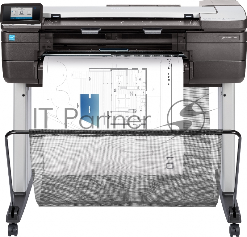 Плоттер HP DesignJet T830 MFP (p/s/c, 24,4color,2400x1200dpi,1Gb,26s drawingmode),USB/GigEth/Wi-Fi, 1ywarr, repl. F9A28A)