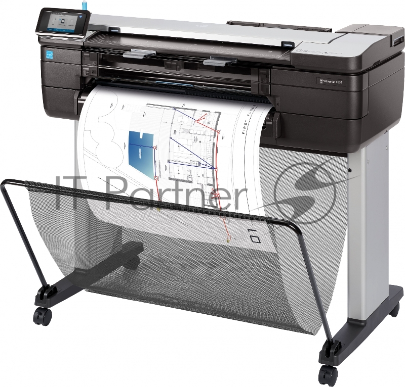 Плоттер HP DesignJet T830 MFP (p/s/c, 24,4color,2400x1200dpi,1Gb,26s drawingmode),USB/GigEth/Wi-Fi, 1ywarr, repl. F9A28A)