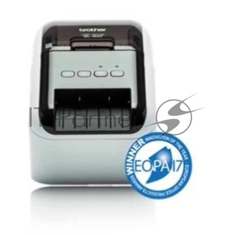 Принтер Brother QL-800 стационарный серебристый/черный