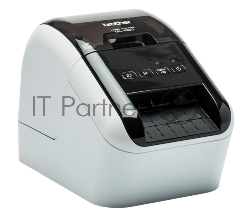 Принтер Brother QL-800 стационарный серебристый/черный