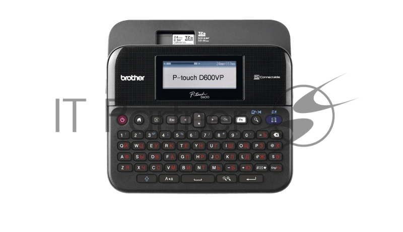 Принтер для наклеек Brother P-Touch PT-D600VP (ленты TZe 3,5/6/9/12/18/24 мм, 30 мм/с, 180х360т/д, автообрез., печать ШК, USB 2.0, БП, USB-кабель, кейс, ПО, лента 24мм/4м, замена PT-2700VP)