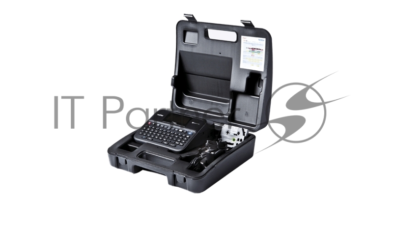 Принтер для наклеек Brother P-Touch PT-D600VP (ленты TZe 3,5/6/9/12/18/24 мм, 30 мм/с, 180х360т/д, автообрез., печать ШК, USB 2.0, БП, USB-кабель, кейс, ПО, лента 24мм/4м, замена PT-2700VP)