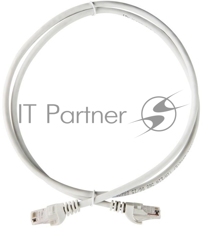 Коммутационный шнур ITK PC01-C5EUL-1M (патч-корд), кат.5Е UTP, LSZH, 1м, серый
