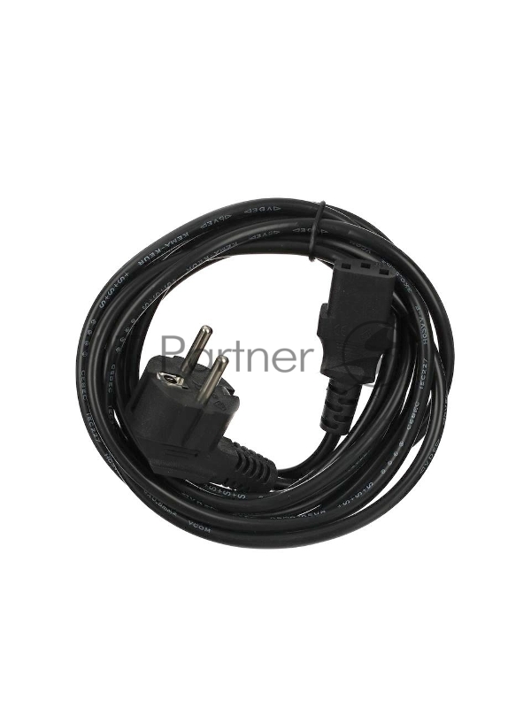 Кабель компьютер-розетка 220V (EURO) <VDE> 3G*0,5mm2 VCOM {CE021-CU} 3 метра