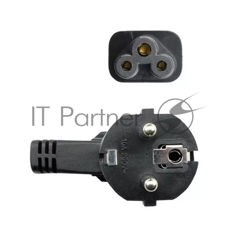 Кабель питания VCOM для ноутбуков 3М 3G*0.5mm 220V (CE022-CU) VDE стандарт