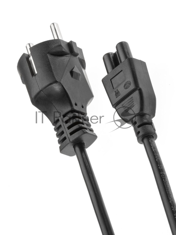 Кабель питания для ноутбуков 3-pin, с заземлением, 220V (EURO) 1.8м,медь, Telecom <TE022-CU0.5-1.8M>