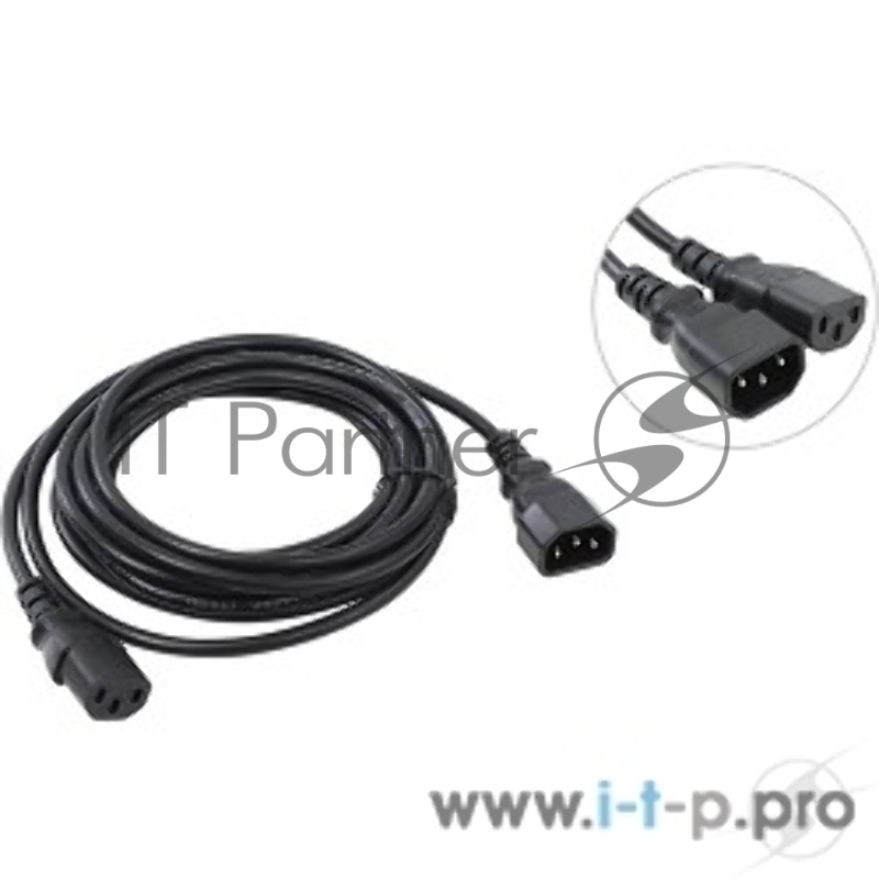 Кабель монитор - компьютер 220V (UPS -> устройство) <VDE> 3G*0.75mm VCOM (CE001-CU)5м