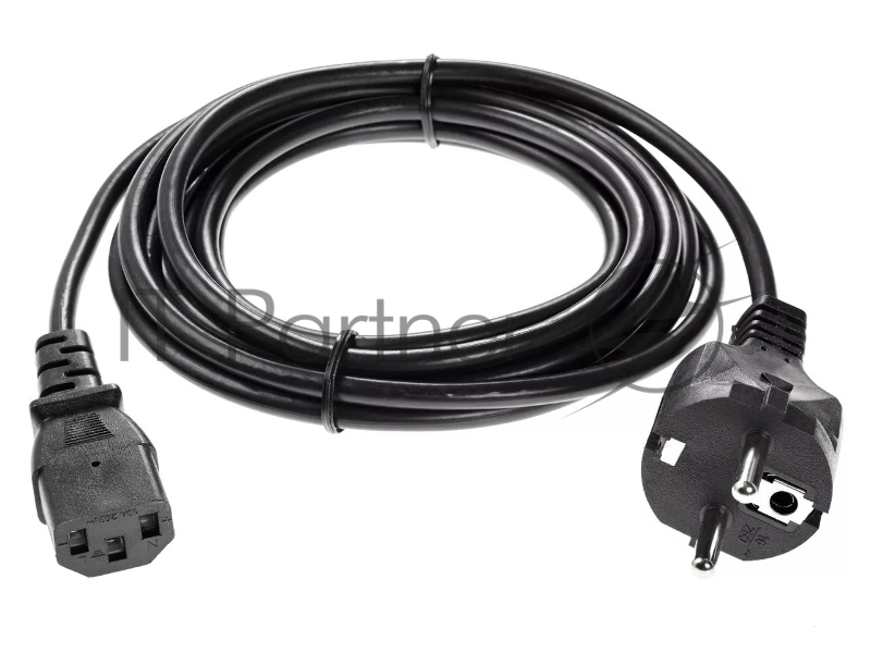 Кабель компьютер - розетка 3m 220V (Европейский стандарт) VCOM/TELECOM