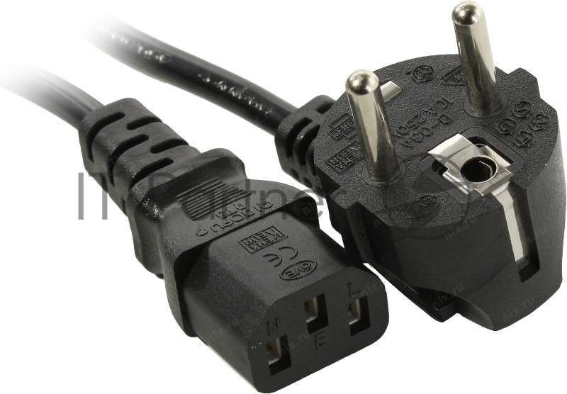 Кабель питания 5bites PC205-30A IEC-320-C13 / CEE 7/7 SHCUKO / 220V / 3G*0.50MM / 3M