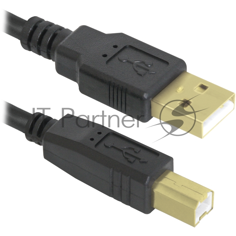 Кабель Defender USB04-10 PRO Кабель USB 2.0 для соед. 3.0м AM/BM , зол.конт, 2фер.фил. (87431)