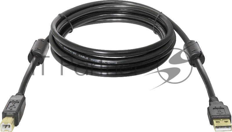 Кабель Defender USB04-10 PRO Кабель USB 2.0 для соед. 3.0м AM/BM , зол.конт, 2фер.фил. (87431)