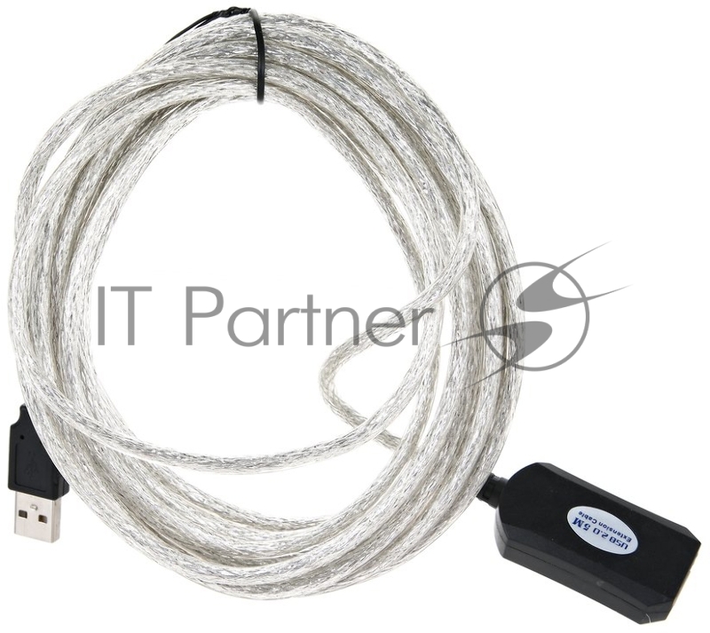 Кабель VCOM VUS7049-5M USB2.0-repeater, удлинительный активный <Am-->Af> 5м