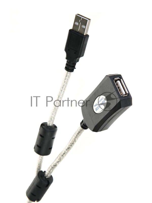 Кабель удлинитель Aopen активный ACU823-15M , USB2.0-repeater AM/AF 15м