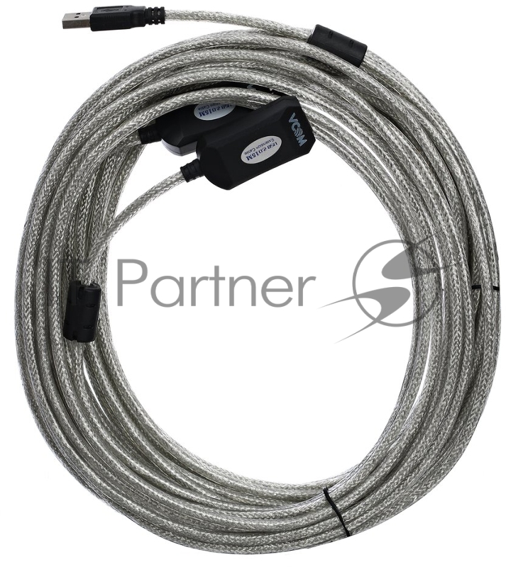 Кабель VCOM VUS7049-15M Кабель-адаптер USB2.0-repeater, удлинительный активный <Am-->Af> 15м
