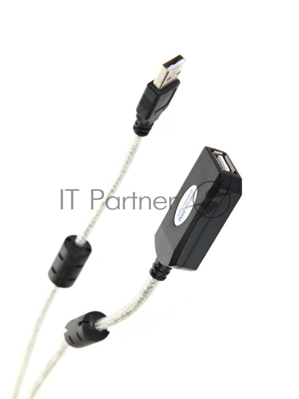 Кабель-адаптер Aopen/Qust USB2.0-repeater, удлинительный активный <Am-->Af> 20м (ACU823-20M) 6938510851345