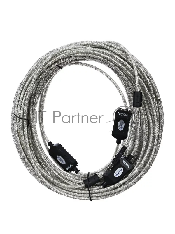 Кабель-адаптер VCOM VUS7049-25M USB2.0-repeater, удлинительный активный <Am-->Af> 25м