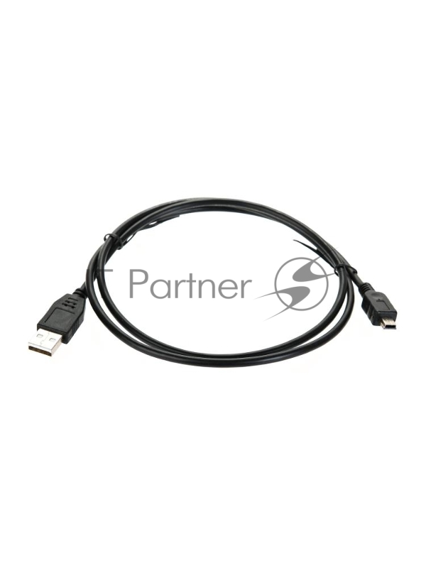 Кабель USB 2.0 A-->mini-B 5P (1м) черный TELECOM/VCOM <TC6911BK-1.0M>