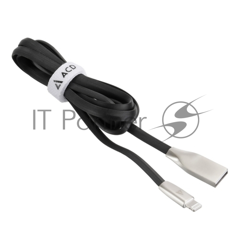 USB кабель ACD-Infinity Lightning ~ USB-A TPE, 1.2м, черный (ACD-U922-P5B)