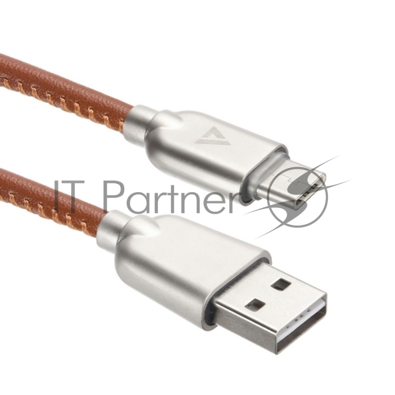 USB кабель ACD-Allure Type-C ~ USB-A Кожа, 1м, коричневый (ACD-U926-C2N)
