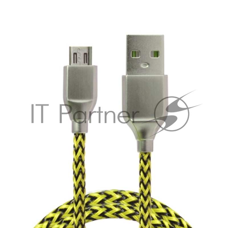 USB кабель ACD-Titan Type-C ~ USB-A Нейлон, 1м, желто-черный (ACD-U927-C2Y)