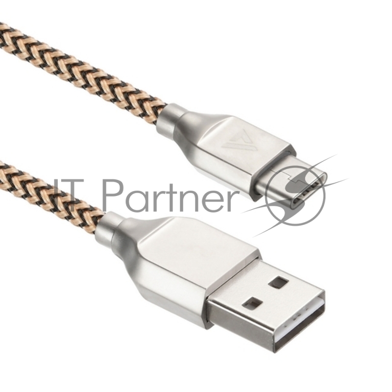 USB кабель ACD-Titan Type-C ~ USB-A Нейлон, 1м, желто-черный (ACD-U927-C2Y)