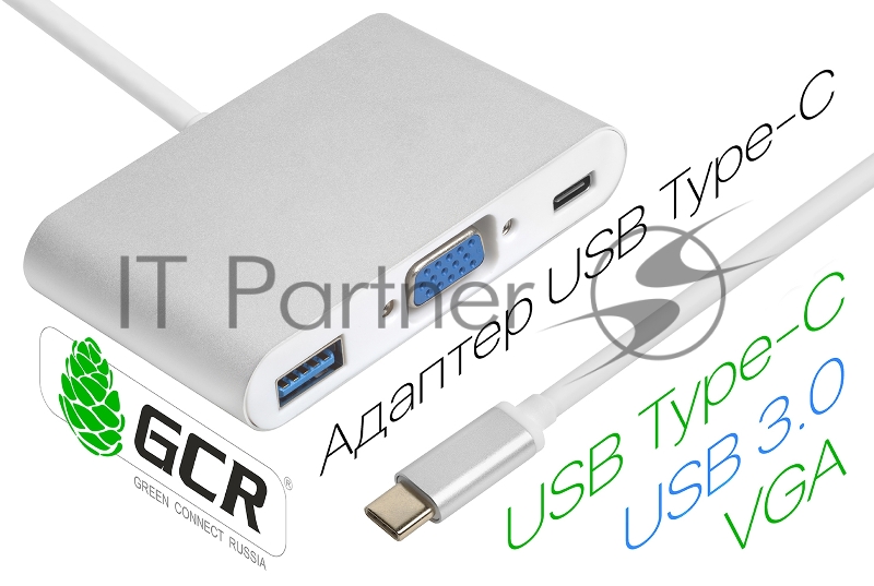 Greenconnect переходник USB Type C -> VGA + USB 3.0 + Type C Greenconnect переходник USB Type C -> VGA + USB 3.0 + Type C