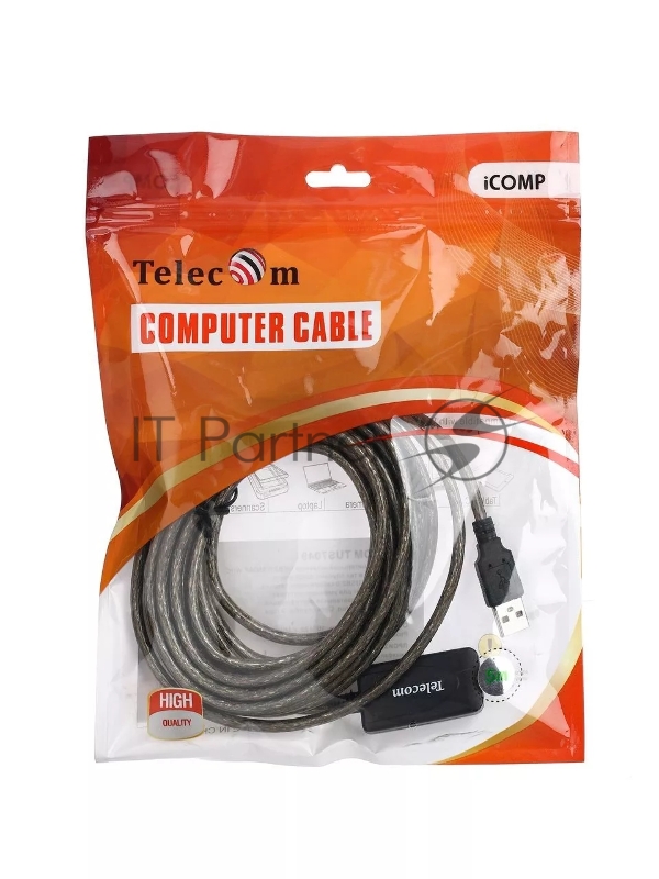 Кабель USB2.0-repeater, удлинительный активный <Am-->Af> 5м, Telecom <TUS7049-5M>