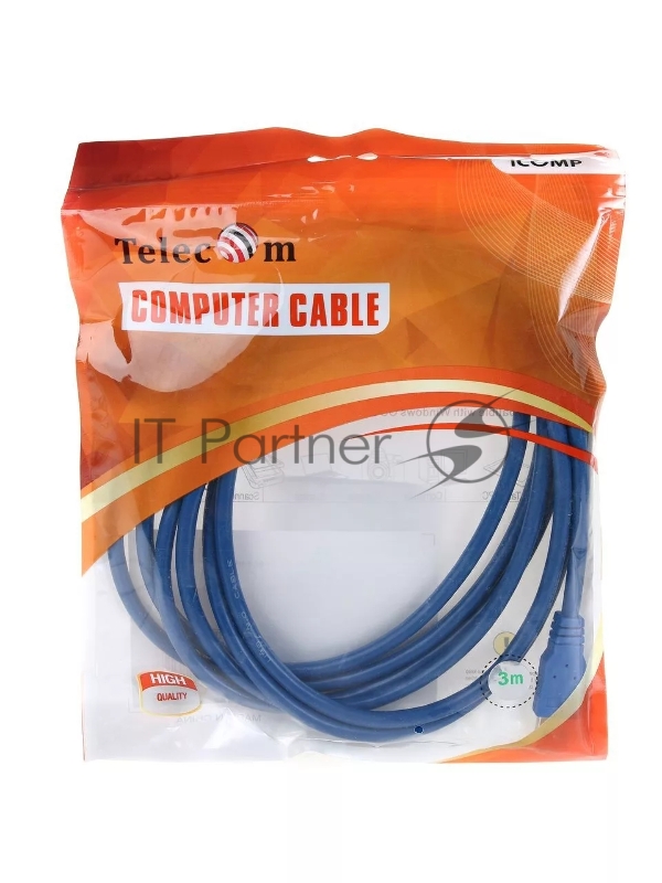 Кабель удлинительный USB3.0 Am-Af 3m, Telecom <TUS706-3M>