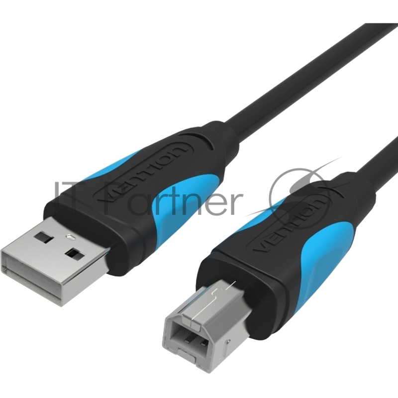 Кабель Vention USB 2.0 AM/BM - 1,5м. Черный VAS-A16-B150