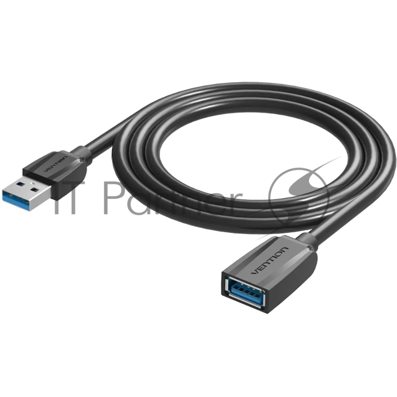 Кабель-удлинитель Vention USB 3.0 AM/AF - 0.5м Black Edition VAS-A45-B050