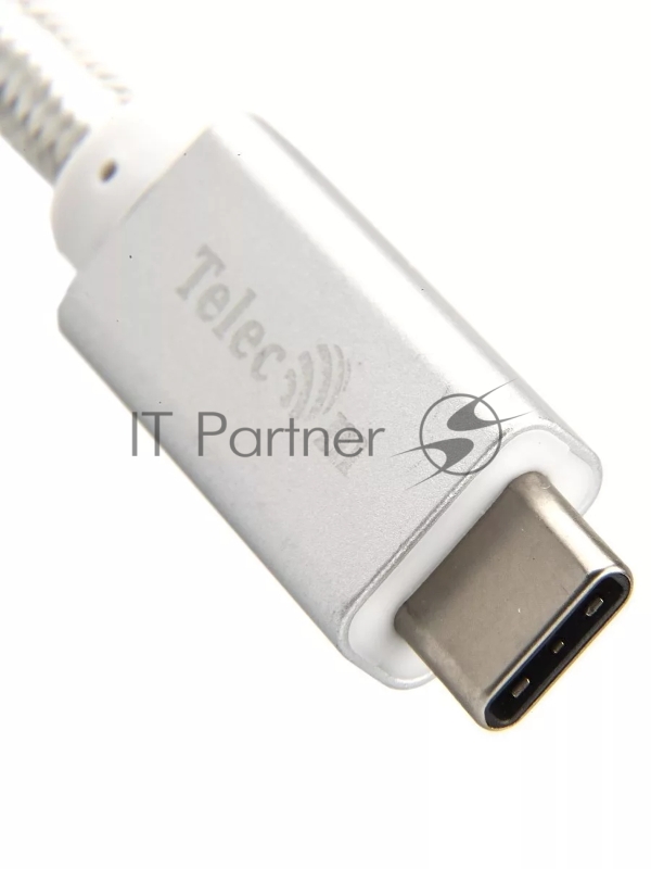 Кабель USB 3.1 Type Cm -- Cm IC 5А 10Gbs длина 1M, Telecom <TC420S> серебряный