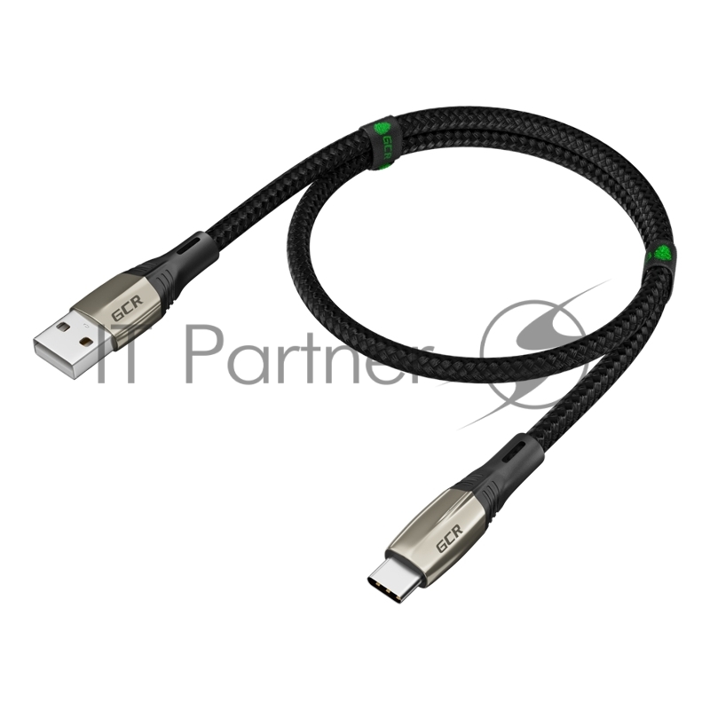 Кабель GCR 1.2m TypeC series MERCEDES, GREEN NYLON, супер быстрая зарядка, 28/22 AWG, GCR-51987 GCR Кабель 1.2m TypeC series MERCEDES, GREEN NYLON, супер быстрая зарядка, 28/22 AWG, GCR-51987