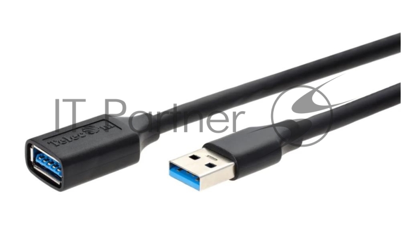 Кабель удлинительный USB3.0 Am-Af 1m Telecom черный (TUS708-1M)