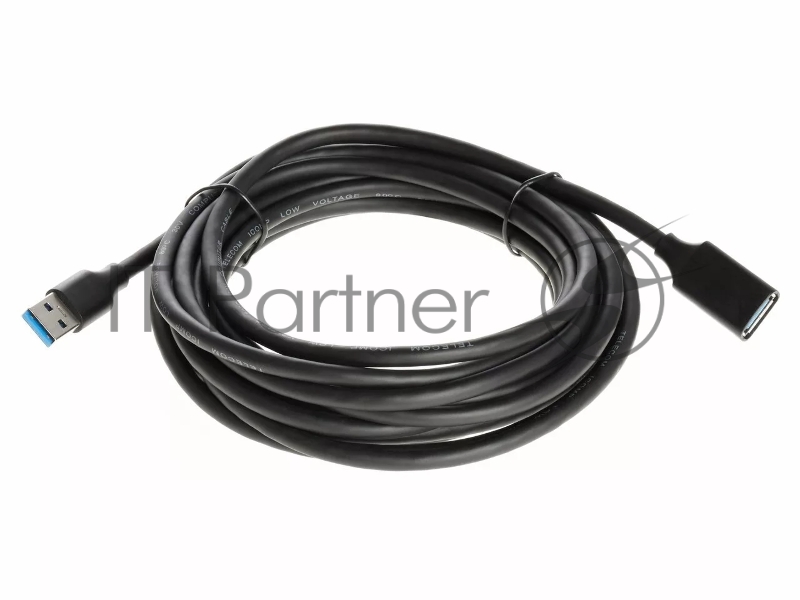 Кабель удлинительный USB3.0 Am-Af 5m Telecom черный (TUS708-5M)