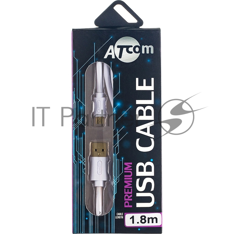 Кабель ATCOM AT9073 1.8 m USB(Am) <=> microUSB, блистер
